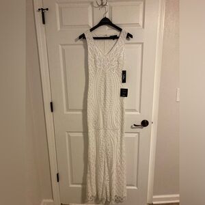 Lulus XS beaded white dress
